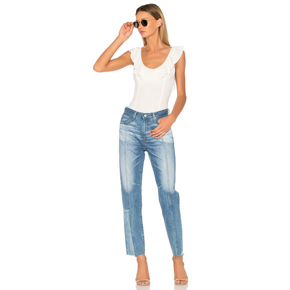 AG Adriano Goldschmied The Phoebe Vintage High Waisted Tapered Leg Jeans Size 25 - Picture 1 of 16